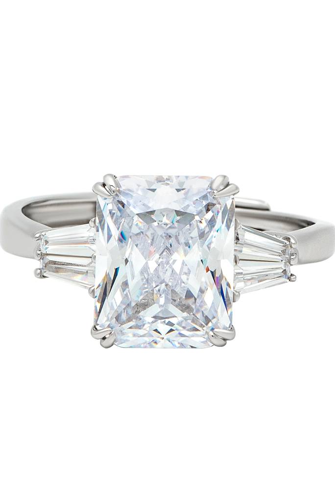 Silberry 925 Sterling Silver White Prestige Ring : R1033