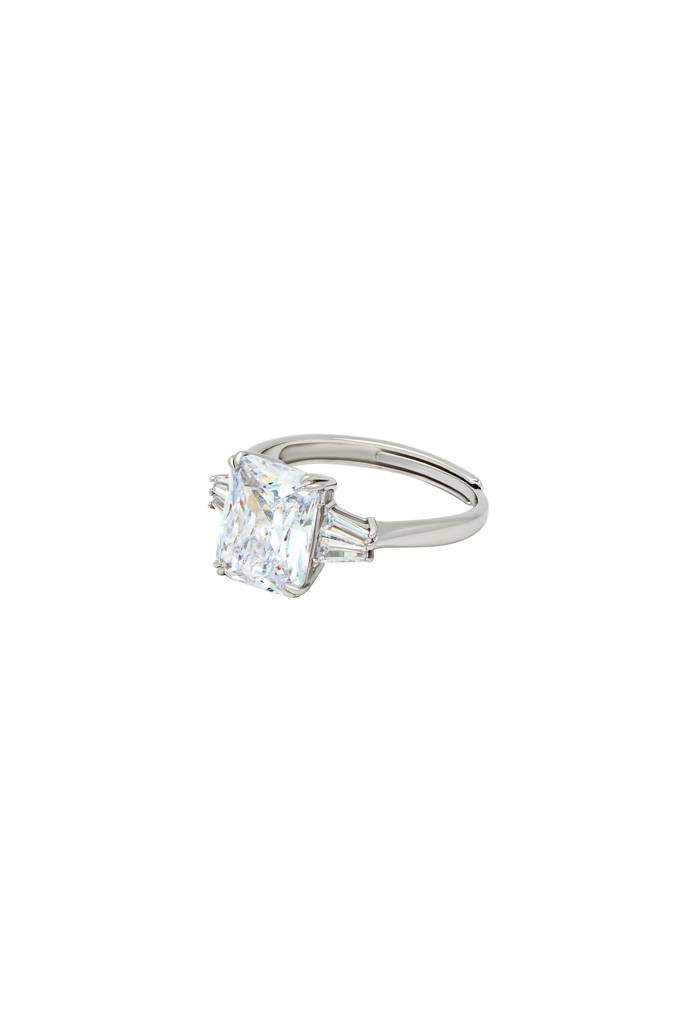 Silberry 925 Sterling Silver White Prestige Ring : R1033