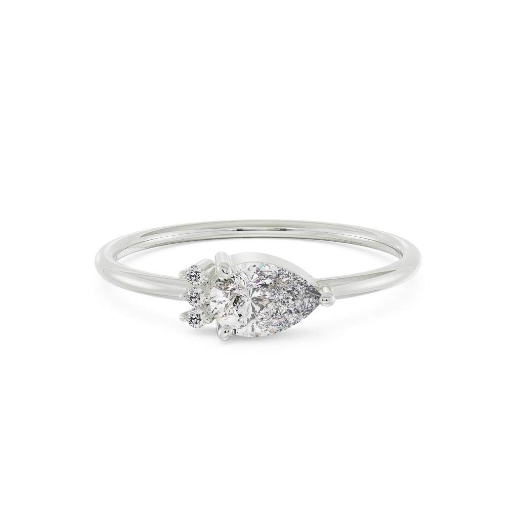 Stunning Pear Diamond Ring