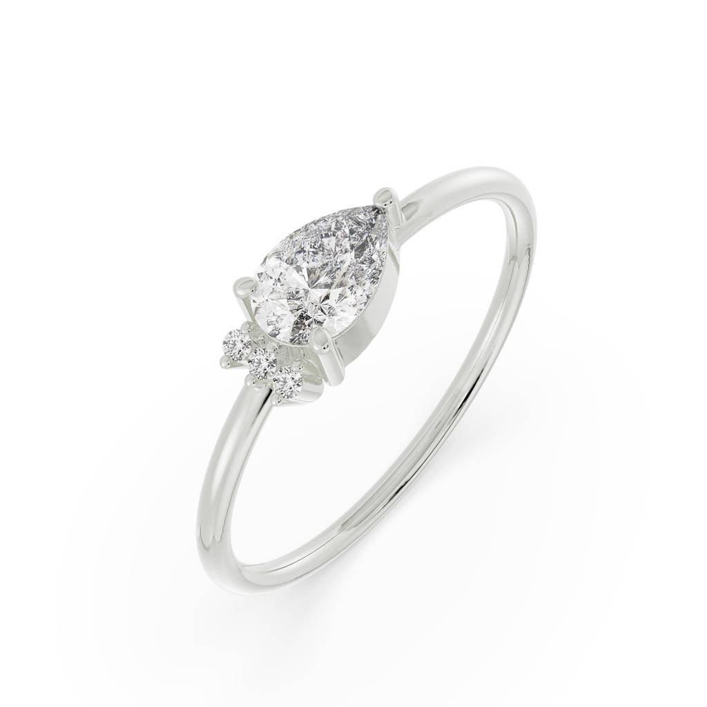 Stunning Pear Diamond Ring