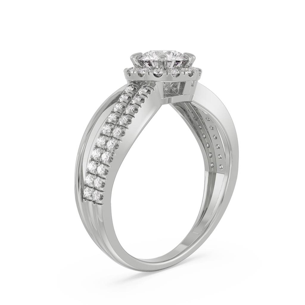 Artistic Round Diamond Ring