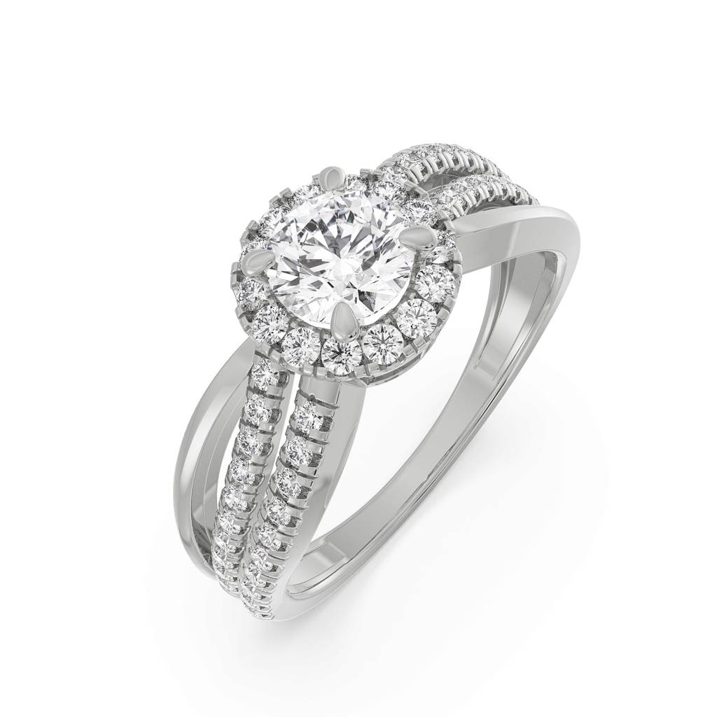 Artistic Round Diamond Ring