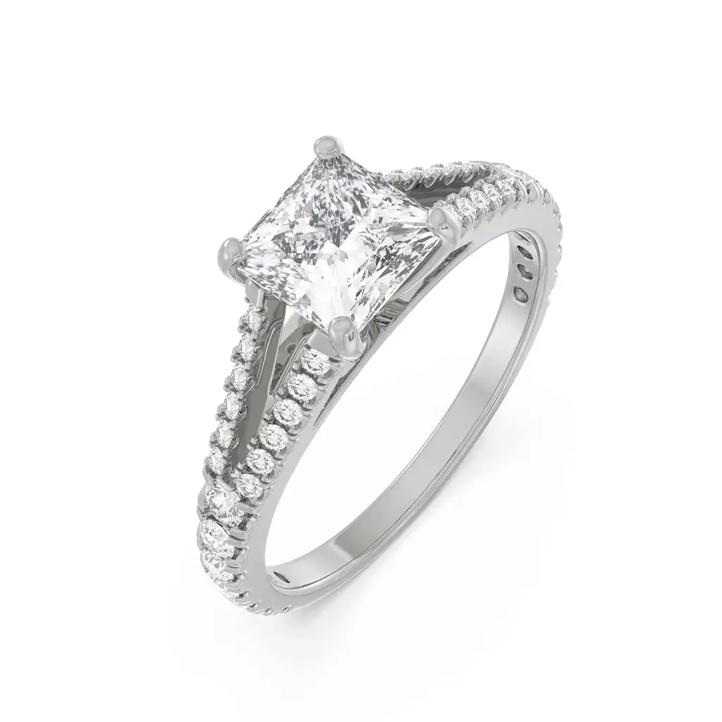 Princess Cut Splendor Ring