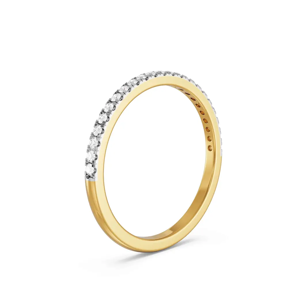 Shimmery Classic Diamond Band