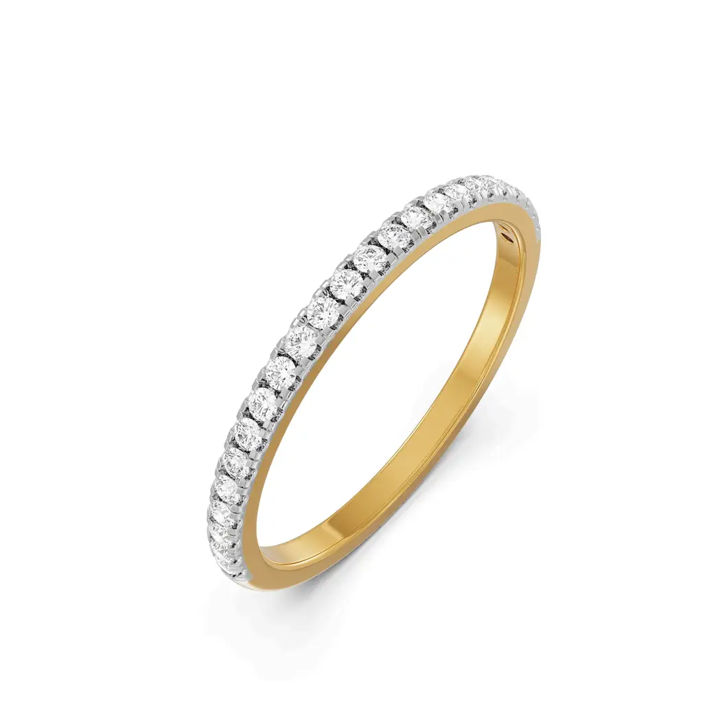Shimmery Classic Diamond Band