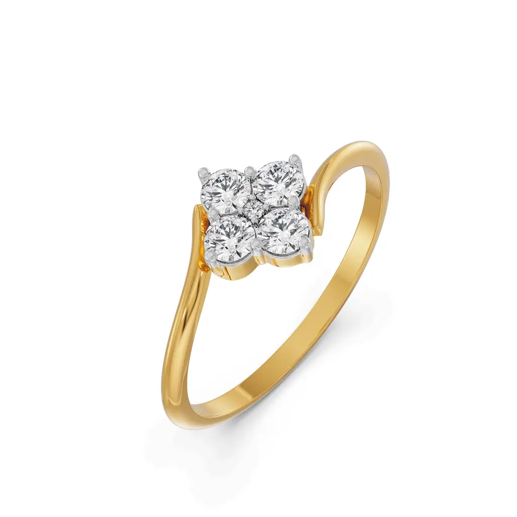 Fourfold Sparkle Ring