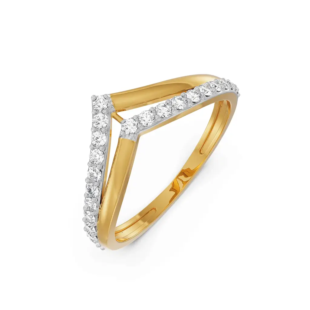 Divine V Diamond Ring