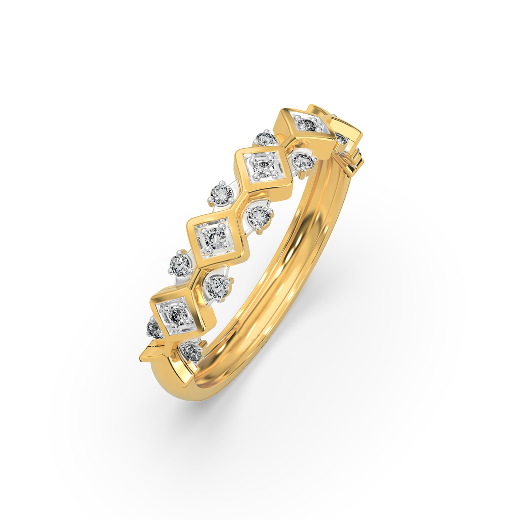 Swirl Diamond Ring