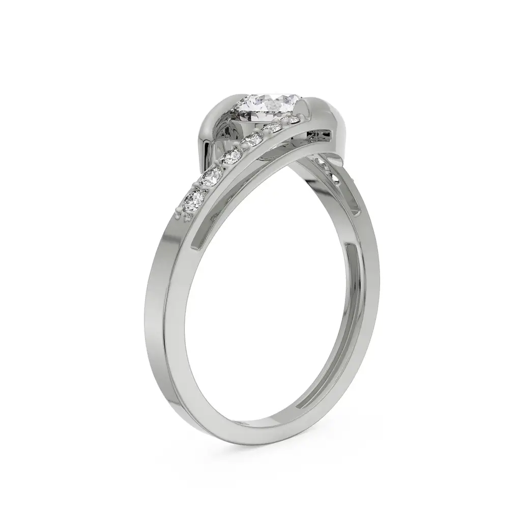 Round Solitaire Diamond Ring : R1122