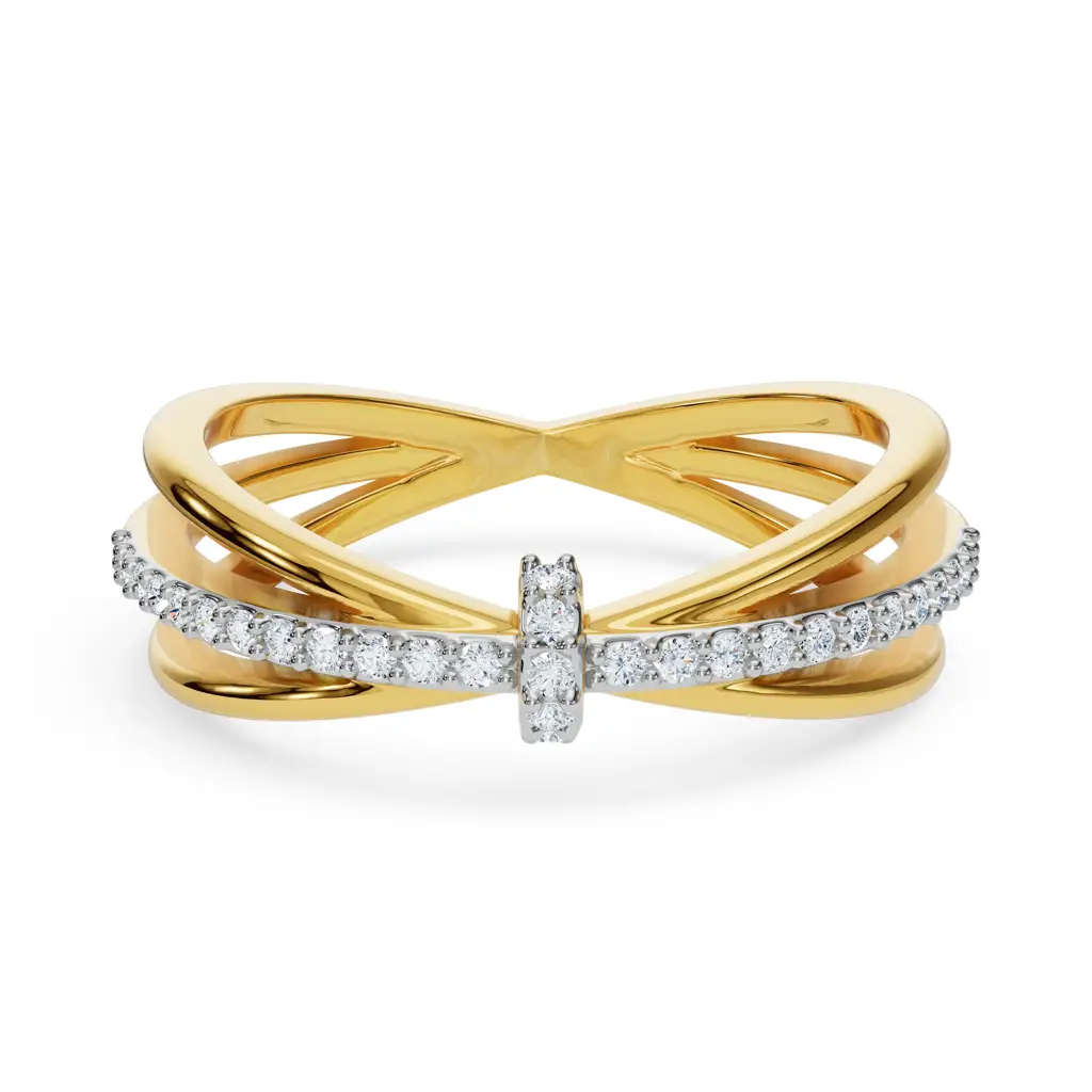 Clyde Knot Diamond Ring : R1129