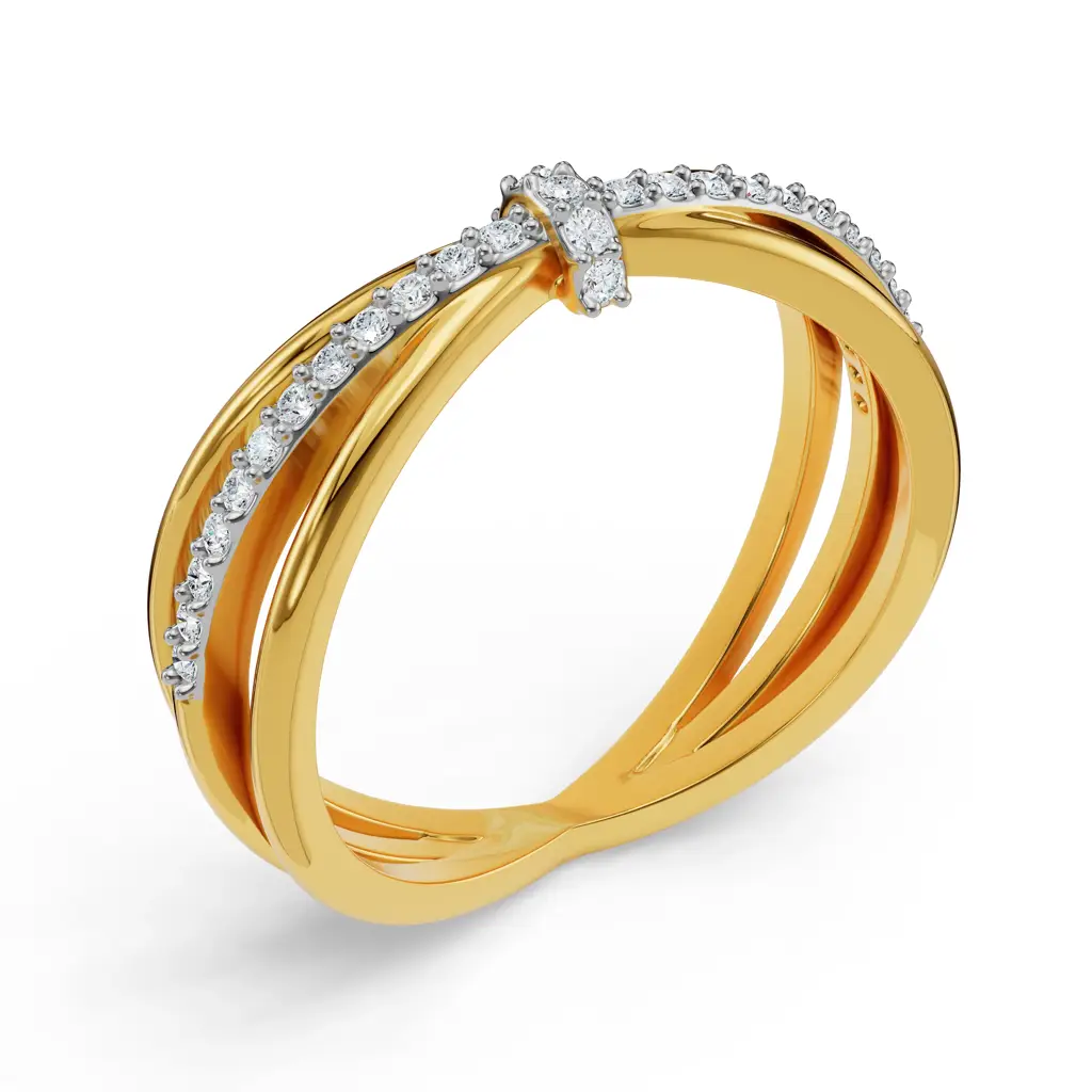 Clyde Knot Diamond Ring : R1129