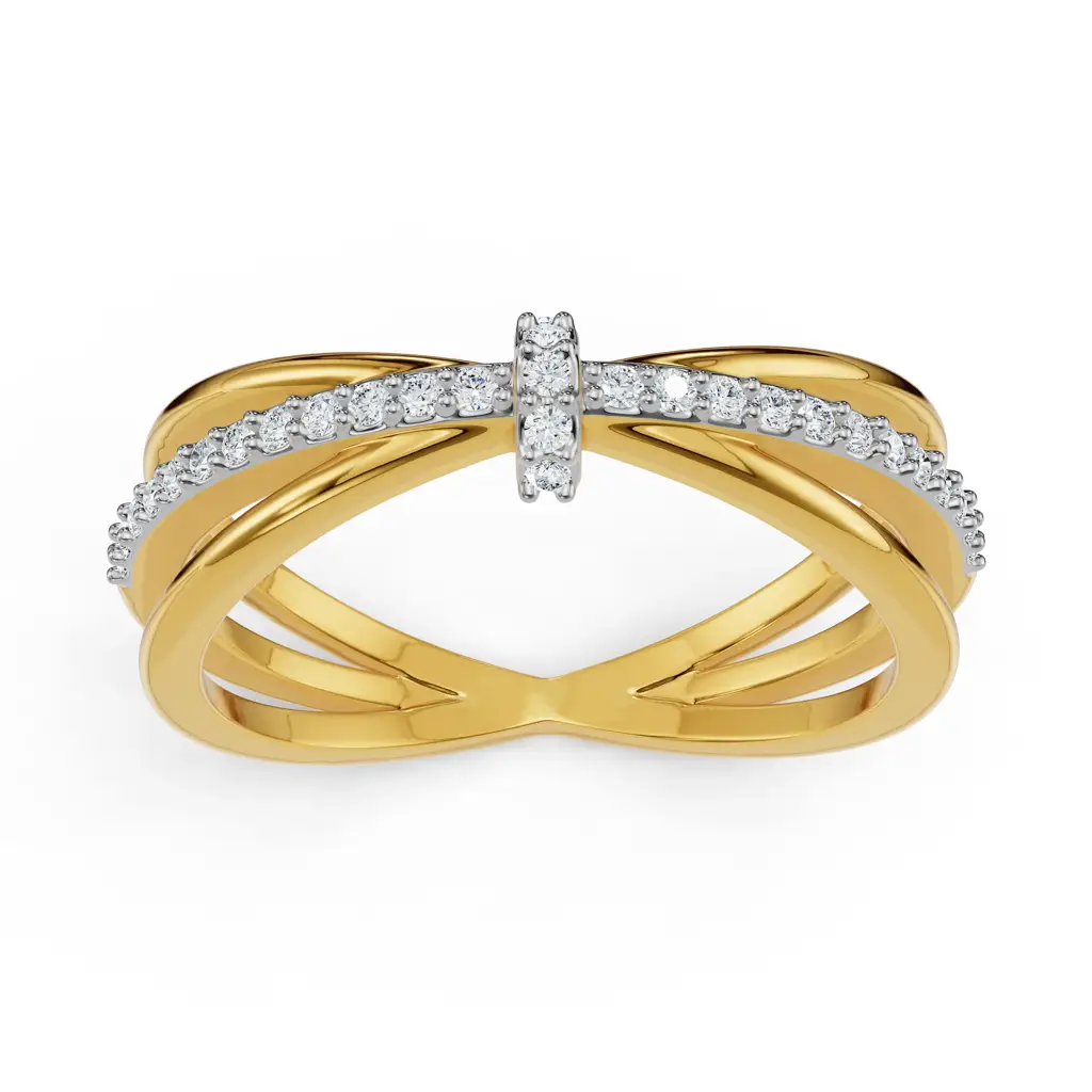 Clyde Knot Diamond Ring : R1129