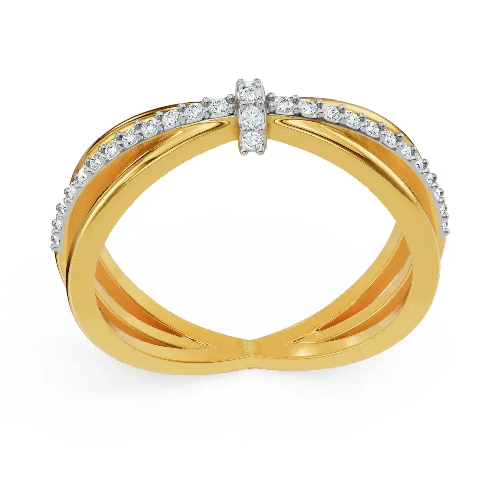 Clyde Knot Diamond Ring : R1129
