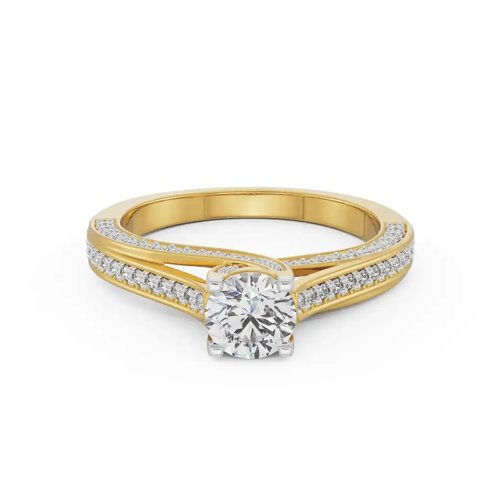 Classic Diamond Solitaire Band