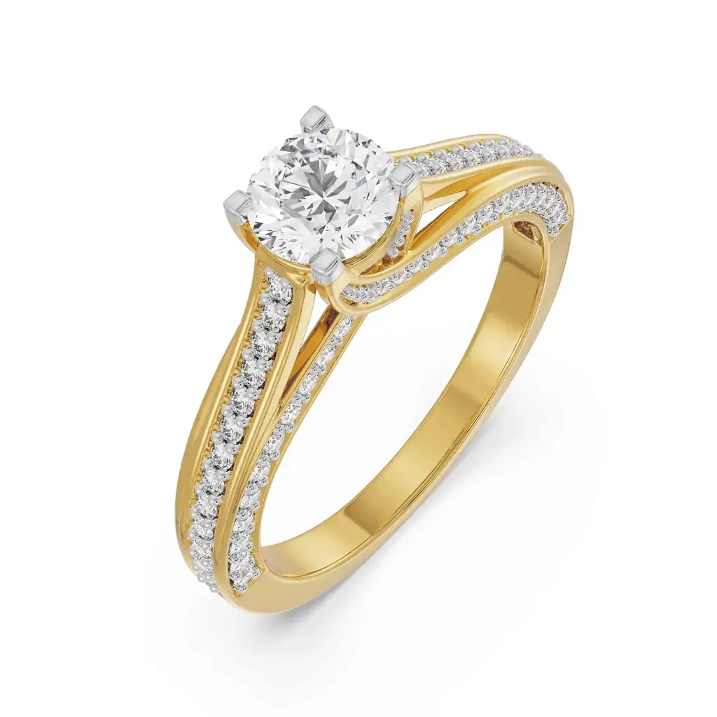 Classic Diamond Solitaire Band