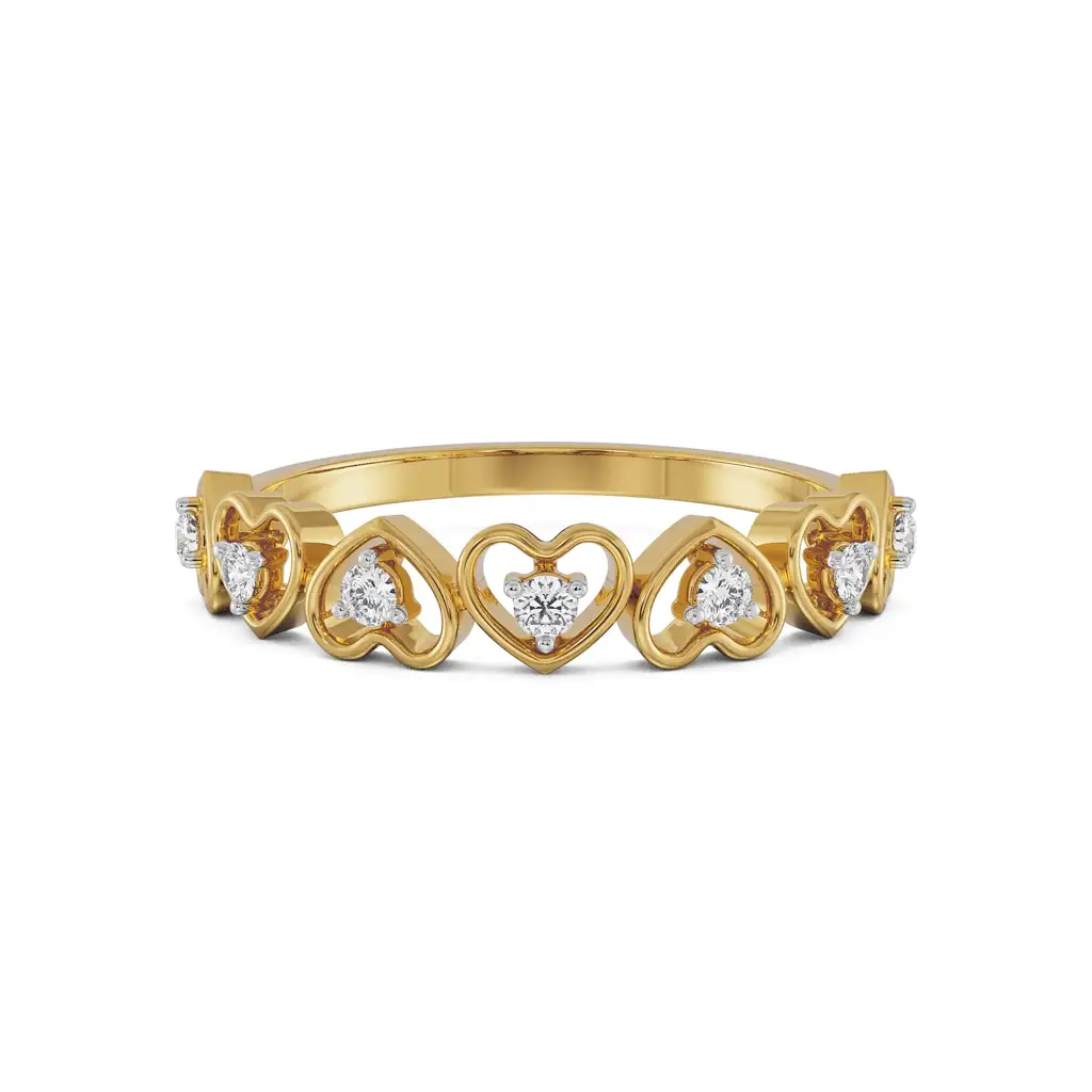 Heart Diamond Band : R1144