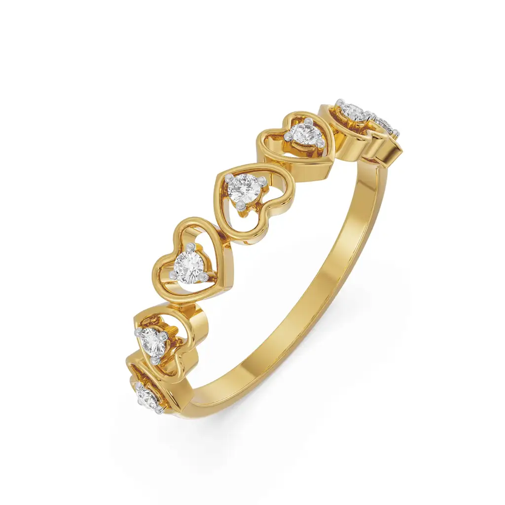 Heart Diamond Band : R1144