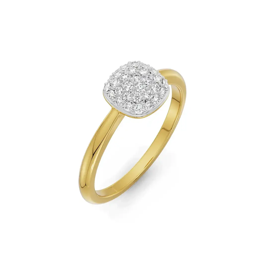 Eternal Square Solitaire Diamond Ring