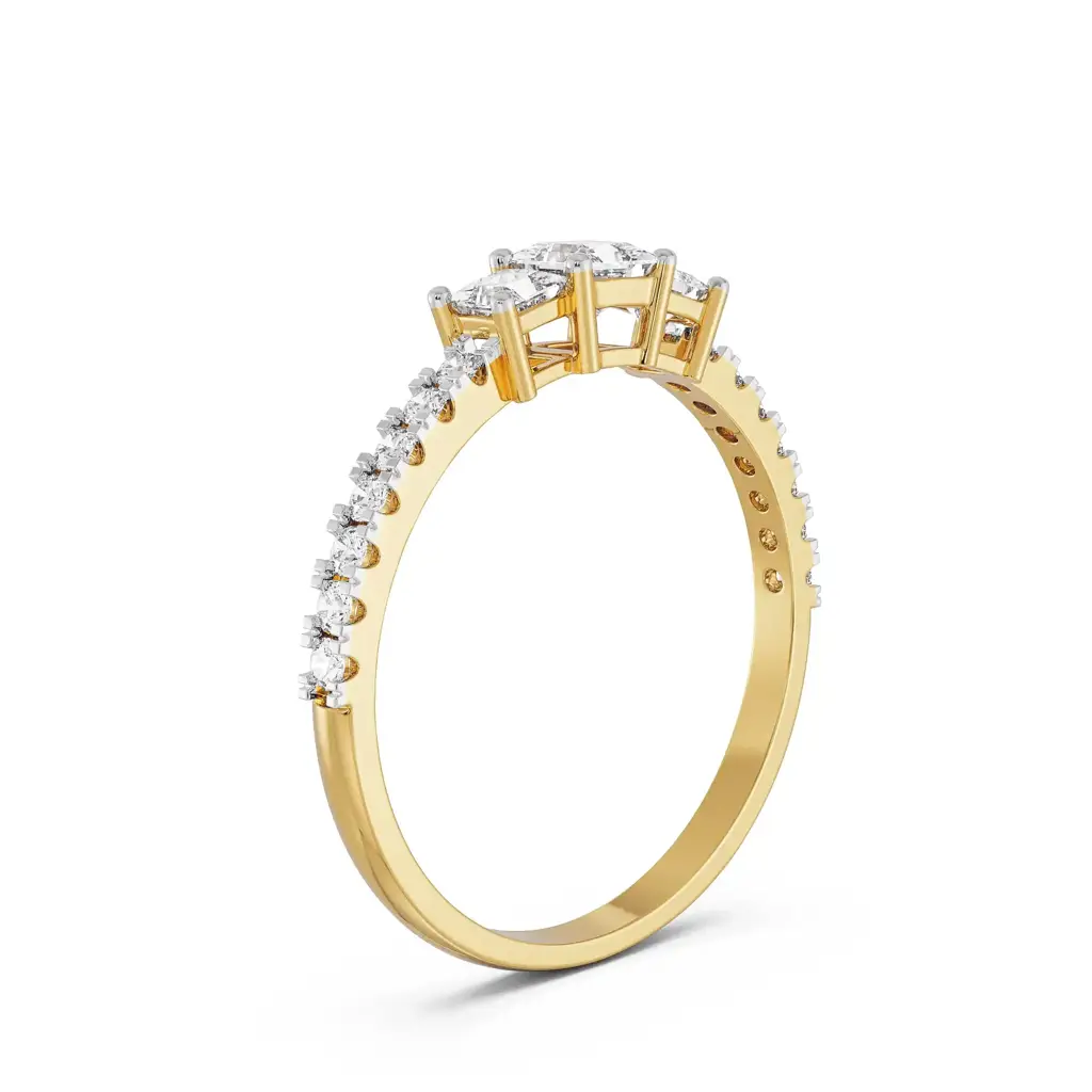 Dazzling Trinity Diamond Ring