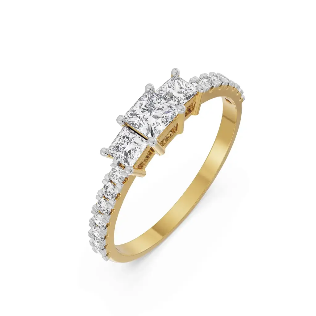 Dazzling Trinity Diamond Ring