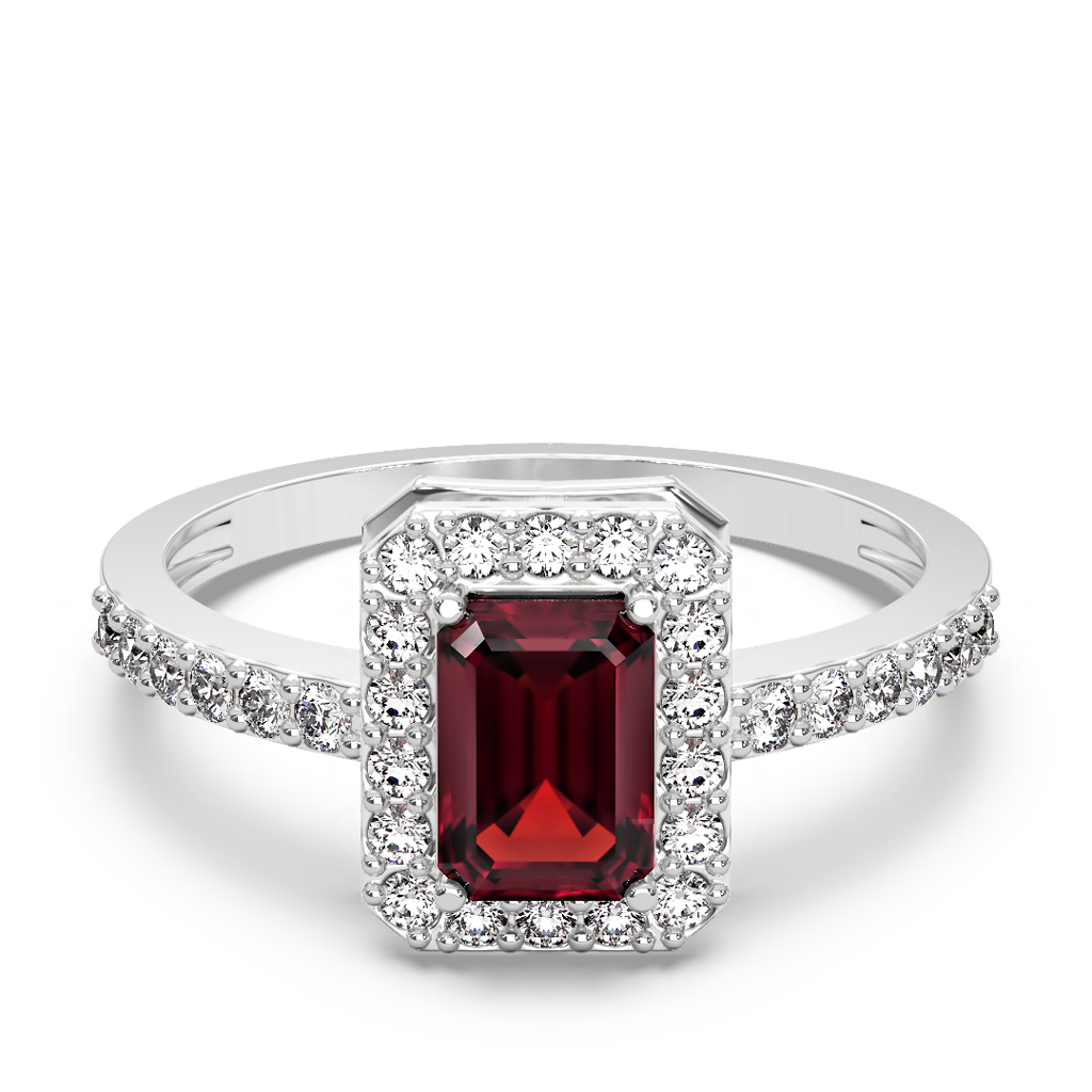 Red Ruby Diamond Ring