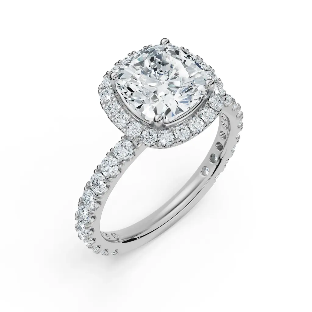 Timeless Cushion Square Engagement Ring : R1152