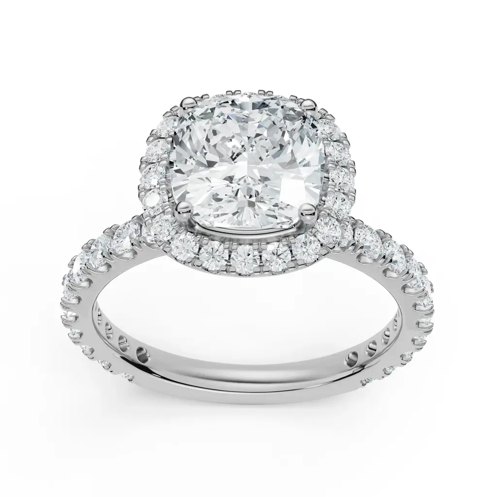 Timeless Cushion Square Engagement Ring : R1152