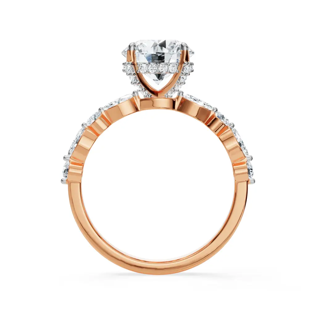 Halo Round Brilliant Diamond Ring : R1162