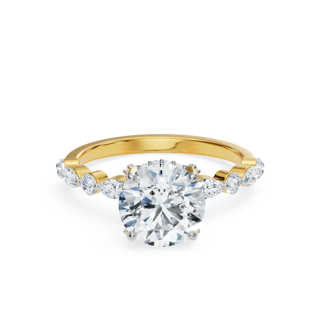 Halo Round Brilliant Diamond Ring : R1162