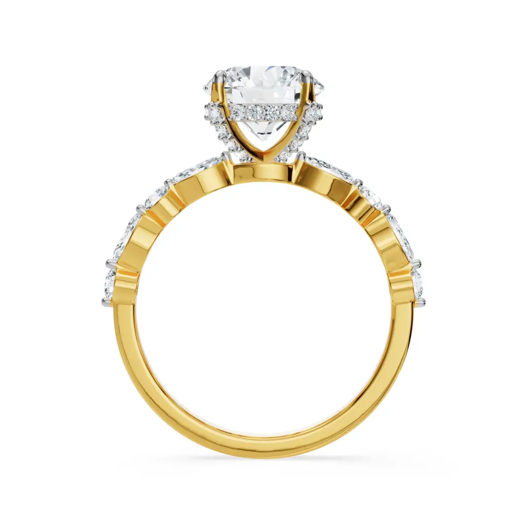 Halo Round Brilliant Diamond Ring : R1162