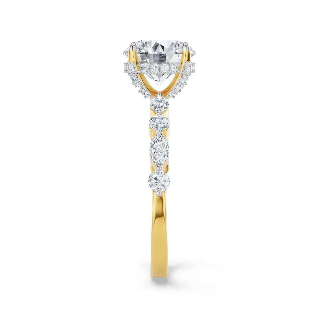 Halo Round Brilliant Diamond Ring : R1162