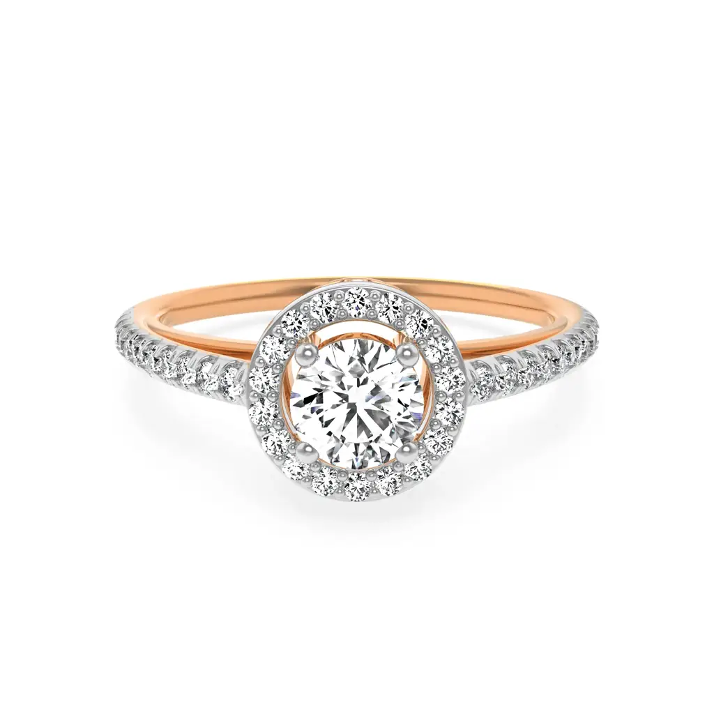 Halo Round Diamond Ring : R1163