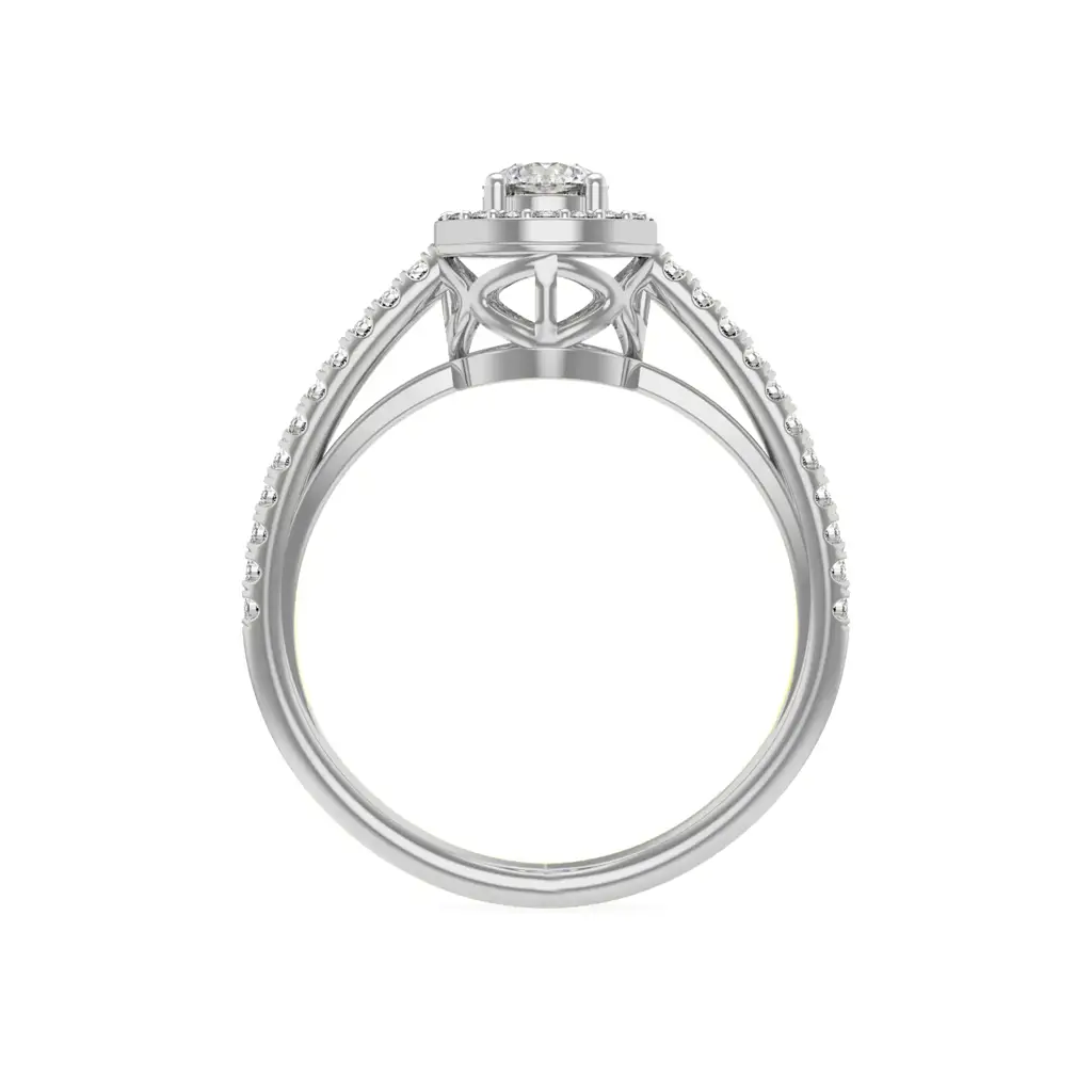 Halo Round Diamond Ring : R1163