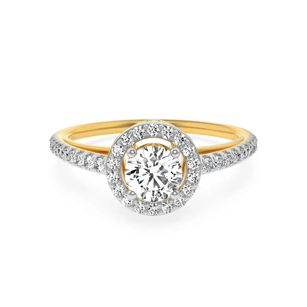 Halo Round Diamond Ring : R1163