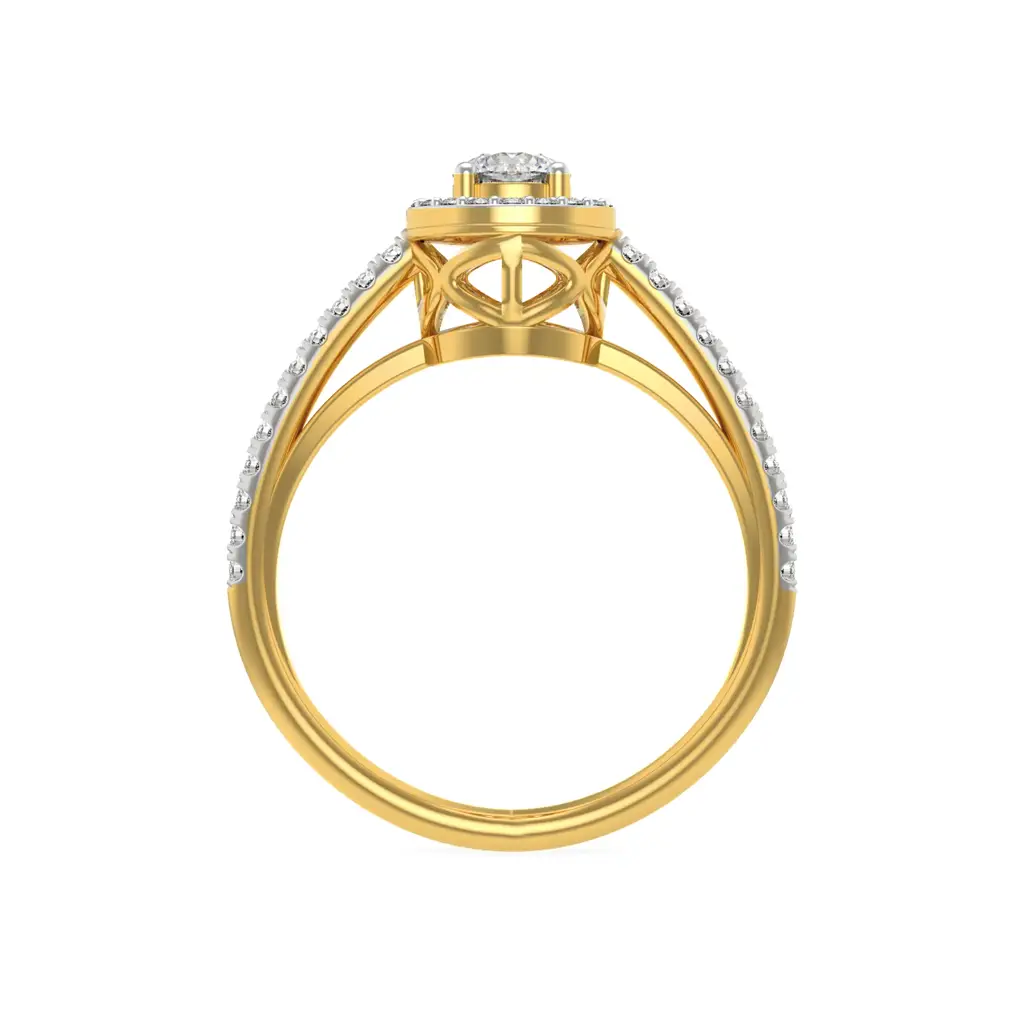 Halo Round Diamond Ring : R1163