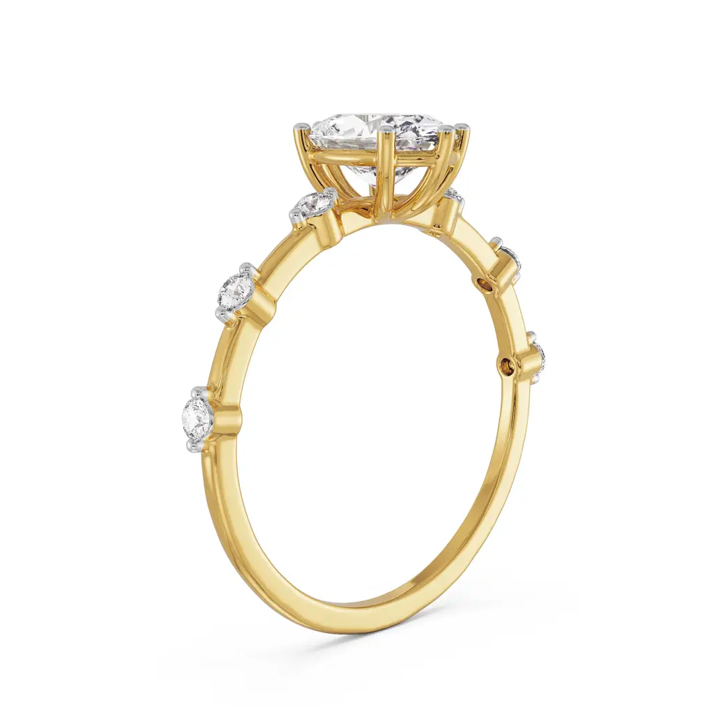 Oval Diamond Engagement Ring : R1165