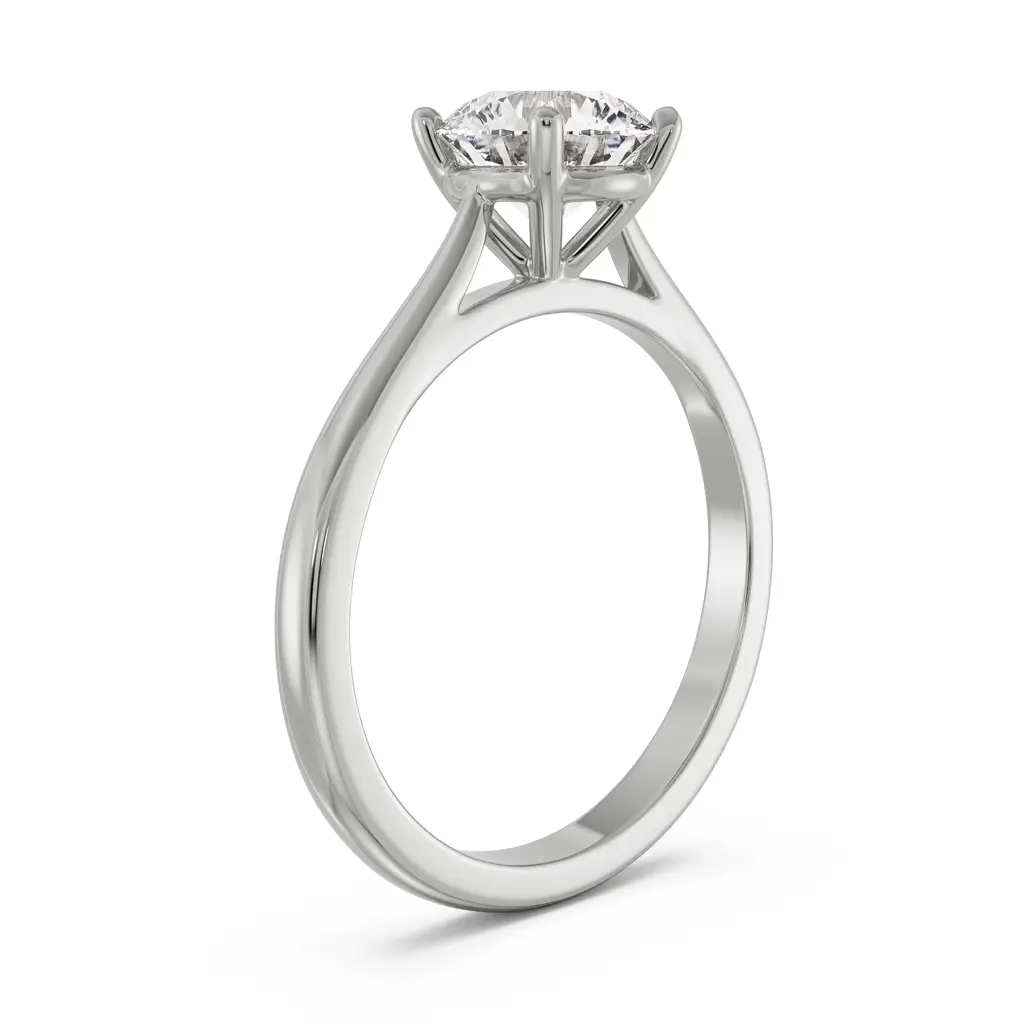 Round Diamond Engagement Ring : R1171