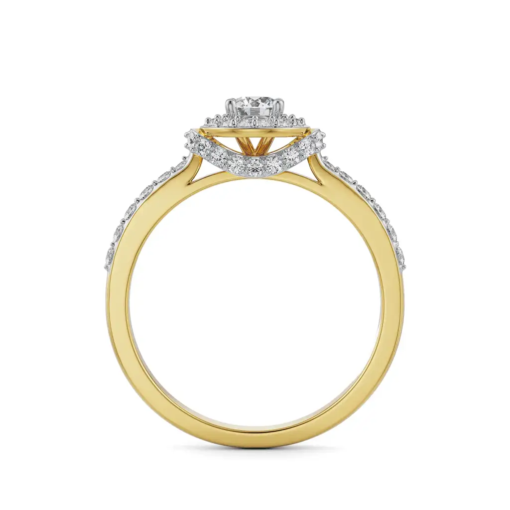 Hanna Halo Solitaire Engagement Ring : R1181