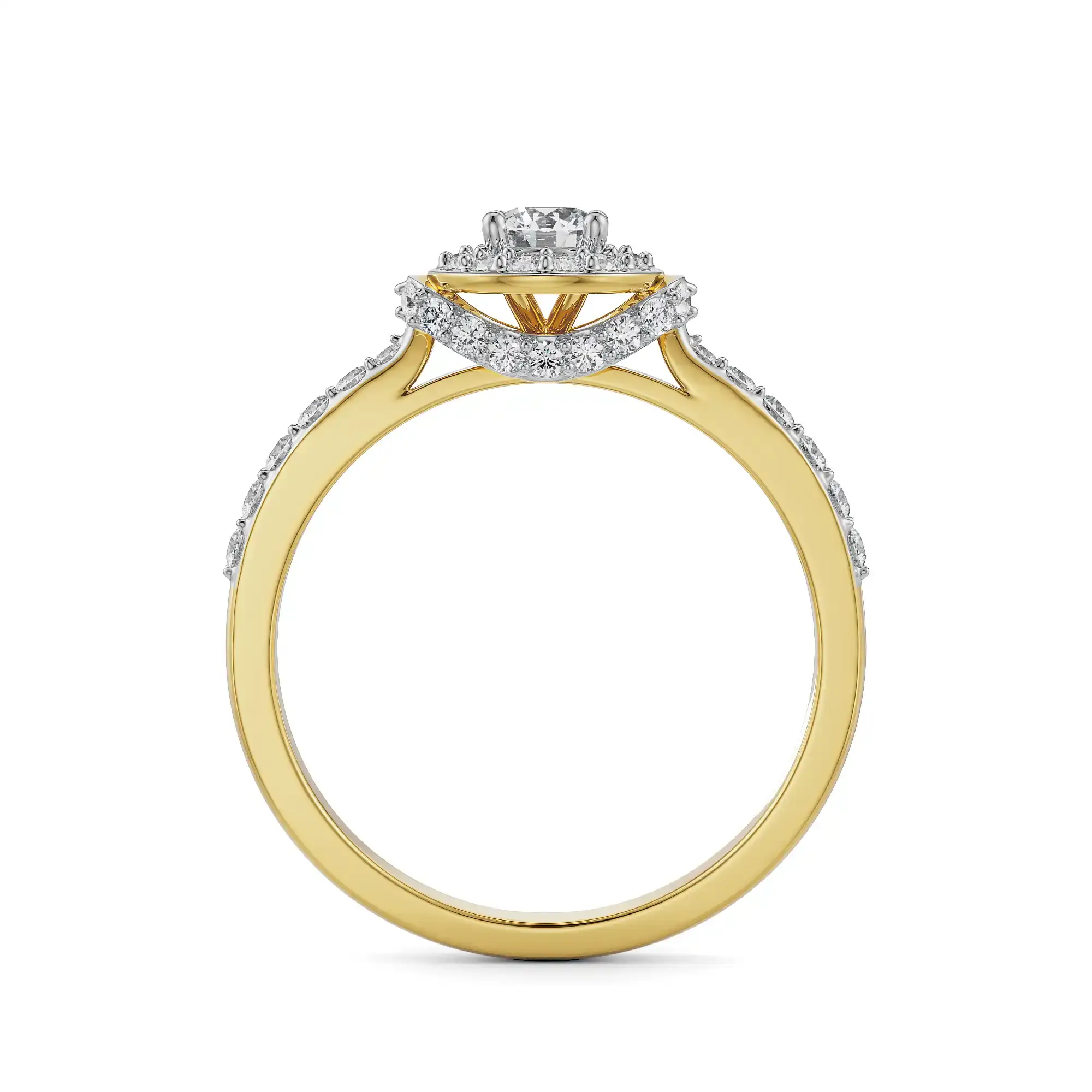 Hanna Halo Solitaire Engagement Ring | Hanna Halo Solitaire Engagement ...