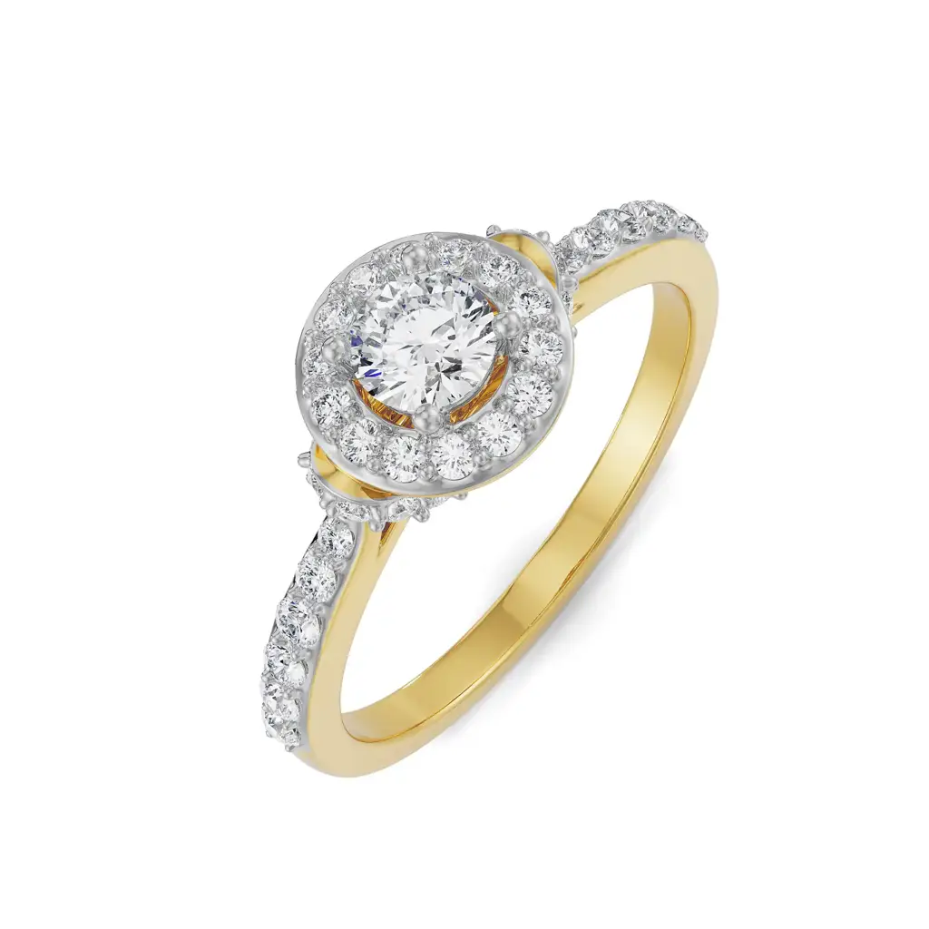 Hanna Halo Solitaire Engagement Ring : R1181