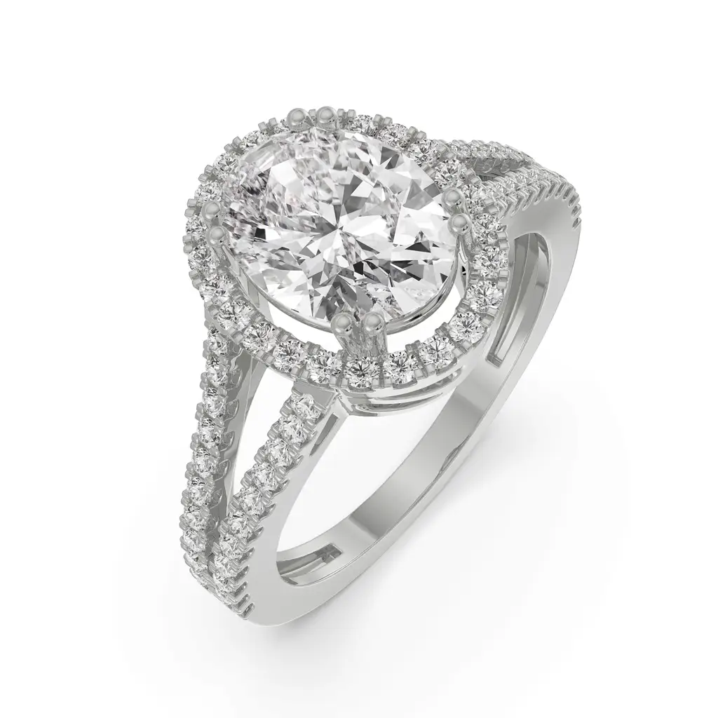 Oval Brilliant Diamond Ring : R1192
