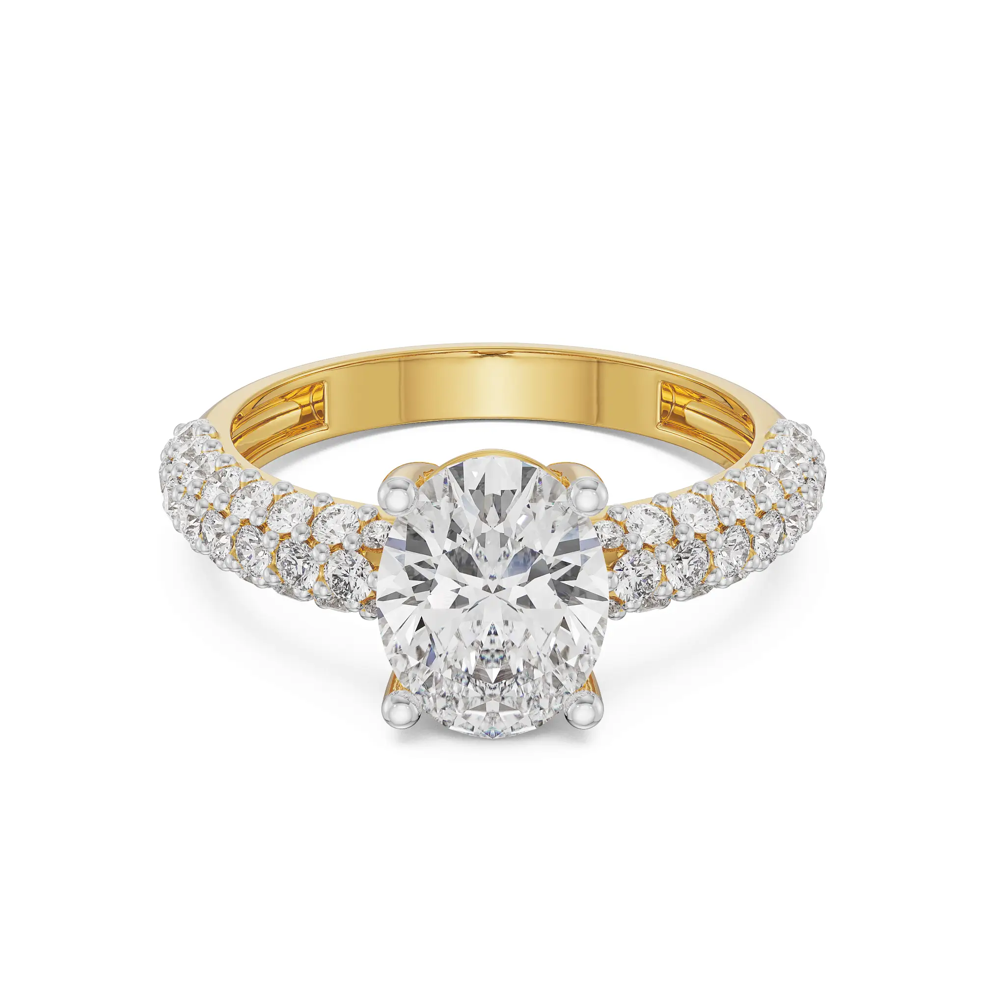 Oval Diamond Pave Ring | Oval Diamond Pave Ring · Eternz