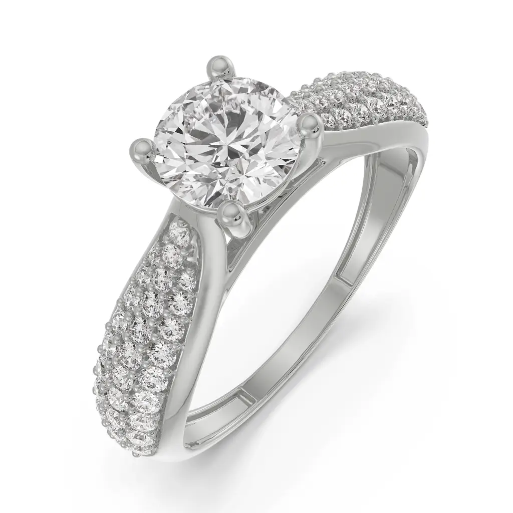 Queen Diamond Ring For Her : R1197