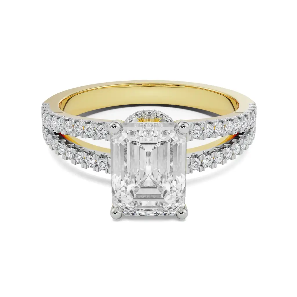 Emerald Cut Bridal Ring : R1200