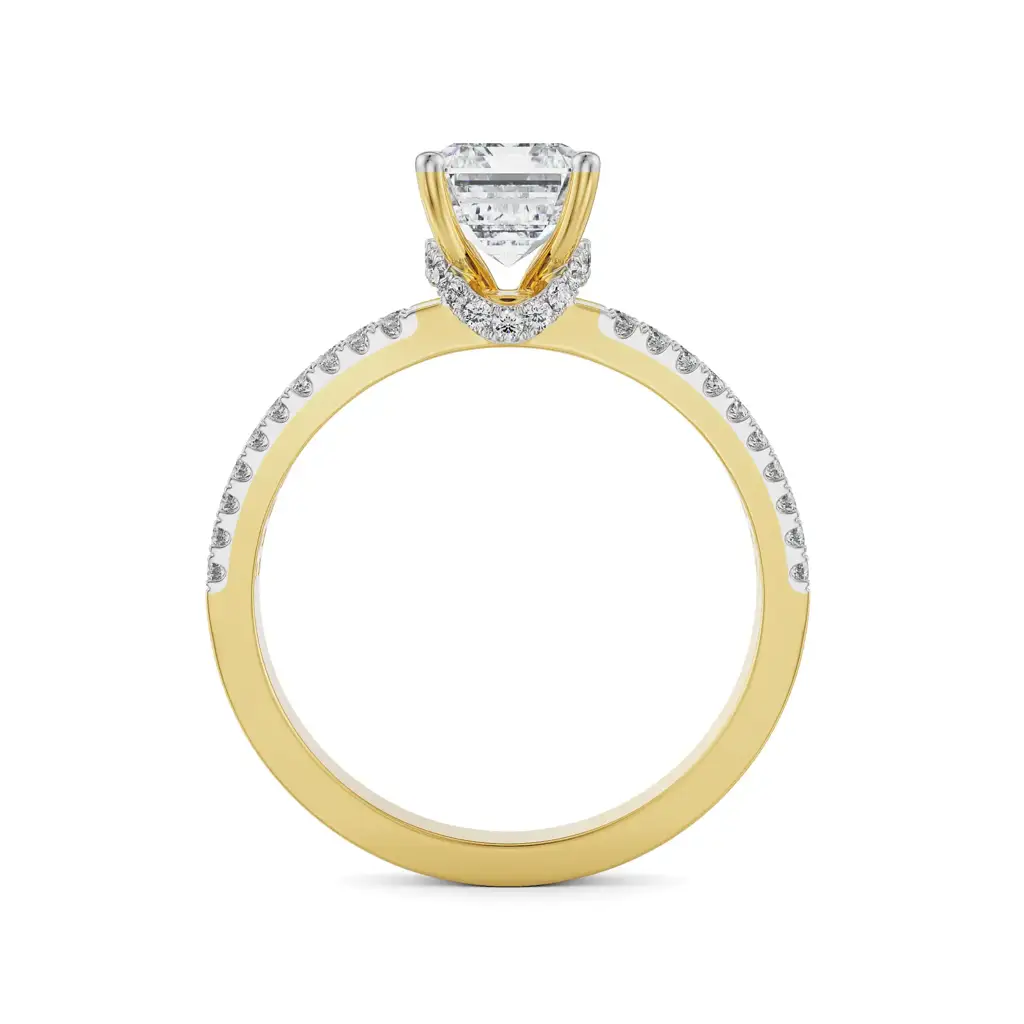 Emerald Cut Bridal Ring : R1200