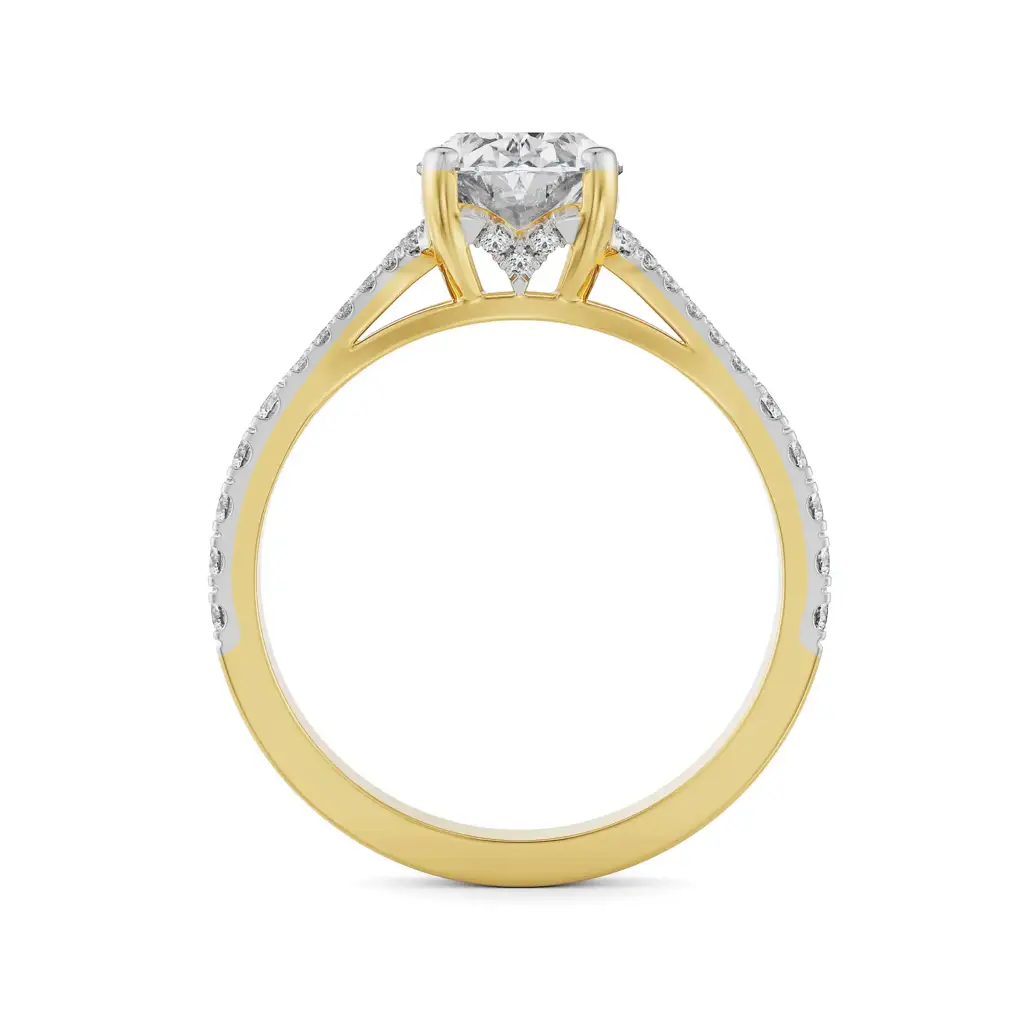Solitaire Oval Bridal Ring : R1201