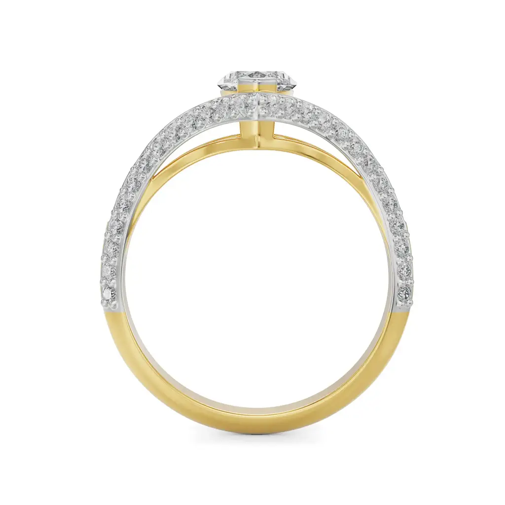 Marquise Cut Bridal Ring : R1206