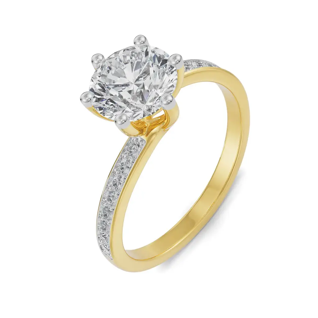 Twisted Solitaire Ring : R1208