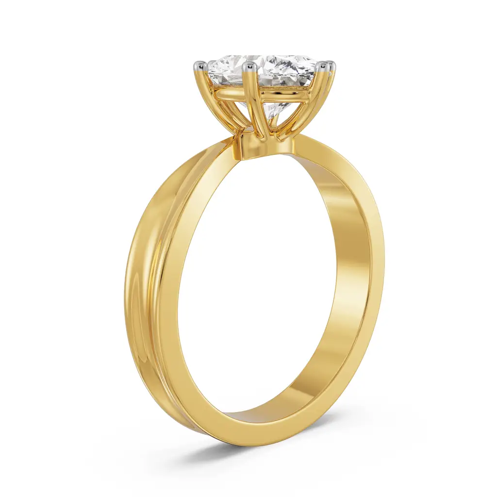 Oval Solitaire Engagement Ring : R1215