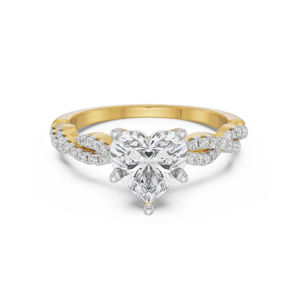 Heart Infinity Diamond Ring : R1216